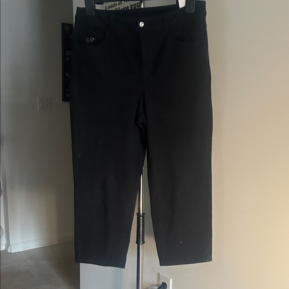 Black Cropped Pants